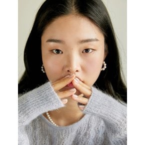 (silver925)Ring type / pearl Earrings