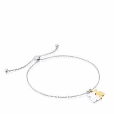 Sweet Dolls Bear Two-Tone Chain Bracelet/ 스윗돌 투톤 체인 팔찌/ 1004251700