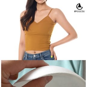 딥 백리스 크롭탑 브라탑 캡나시 요가복