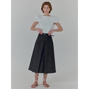 Wave A line Skirt Long(2color)