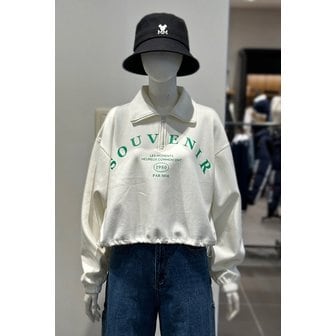 클라이드앤 [클라이드] 여성 카라 반집업 맨투맨 티셔츠  FOATS631F