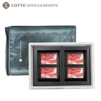 LOTTE HOTELS ][롯데호텔] 1등급 암소한우 로스세트 1호 800g (등심)