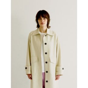 FLAP POCKET MAC COAT _IVORY