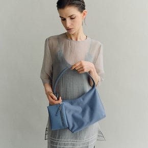 Mini Pulpy hobo bag Nylon Slate blue
