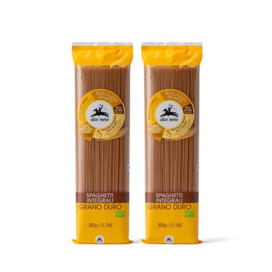 [보보] 알치네로 유기농 통밀 스파게티 500g×2개
