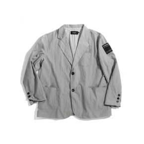 NYLON 2BUTTON BLAZER (LIGHT GREY)