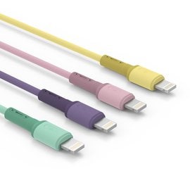 morac 캔디 젤리 USB 라이트닝 8핀 고속 충전 케이블 4개입