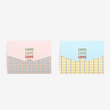 데일리라이크 미니 폴딩 카드 (젤리 베어) - 04 Love