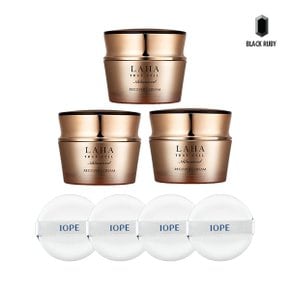 이자녹스 라하 어드밴스드 크림 30ml x3 + 아이오페 퍼프 4매