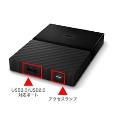 WD HDD 2TB USB3.0 마이 패스포트 WDBYFT0020BBK-WESN 휴대용 하드 디스크 블랙 암호화 비밀번호