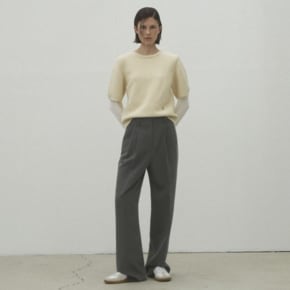 나인 ESSENTIAL TWO TUCK WIDE PANTS_S PT5578