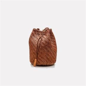 POMPOM DOUBLE JUMP BUCKET BAG 8838 / TAN