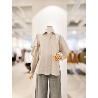 아이잗컬렉션 [파주점] [더아이잗컬렉션]모던 플레어 슬리브 스트라이프 블라우스 CR4A0BL131