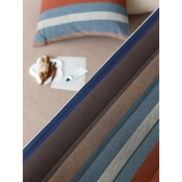 누빔 소파패드 오가닉코튼 인디안블루로빈 2size