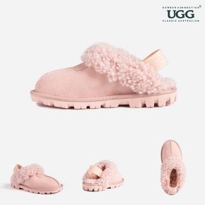 호주어그 24FW 오즈웨어 코케트 컬리 슬리퍼 밴딩 스트랩 UGG OB114CEB PALE MAUVE