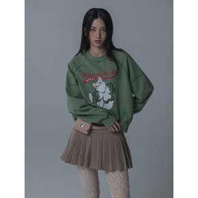 CREAM CAT ODRAPM SWEATSHIRTS_KHAKI