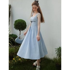 Cest_Line ribbon sleeveless dress_BLUE