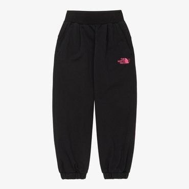 노스페이스 [노스페이스키즈 공식] NP6KR02S 걸즈 앤 그루브 스웻 팬츠_BLACK