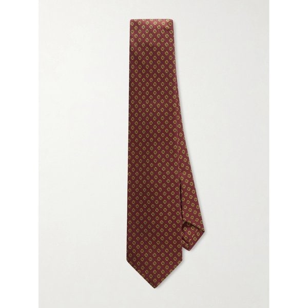 드레익스 HIM 8cm 프린트 실크 넥타이 46376663162902077