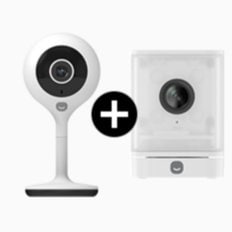 [1+1]스마트 CCTV 홈카메라 고정형&큐브 400만화소 4MP