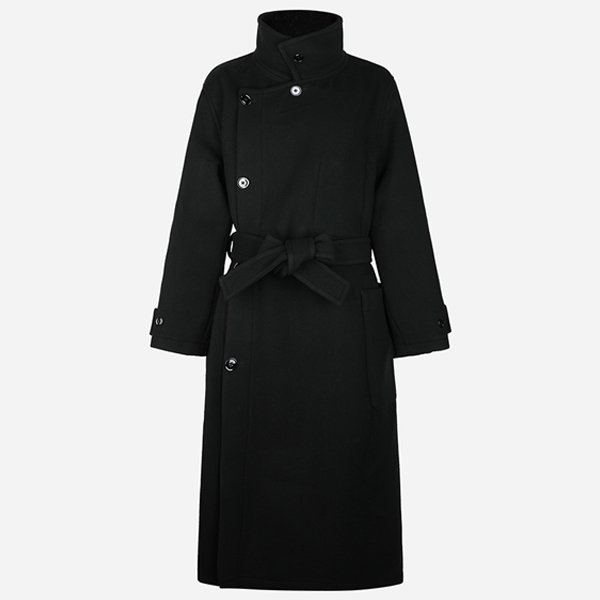 [시흥점] 5F CO1037 LF1116 BK999 더블 울 랩 코트