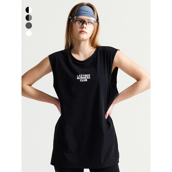 쿨링브리즈 여성 남자 러닝 나시 오버핏 슬리브리스 (4컬러)