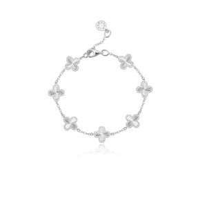 Thin multi clover bracelet