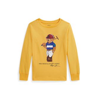 폴로 랄프 로렌 폴로 키즈 남아 2-7세 폴로 베어 코튼 롱 슬리브 티(CWPOTSHB8021225700)