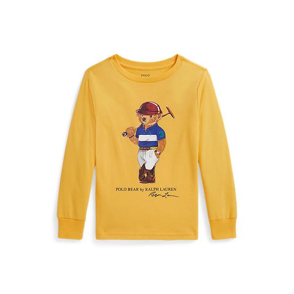 폴로 키즈 남아 2-7세 폴로 베어 코튼 롱 슬리브 티(CWPOTSHB8021225700)