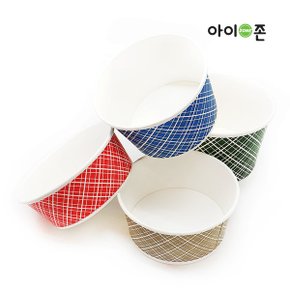 일회용 종이 밥그릇 520cc 50p 공기 대접 D