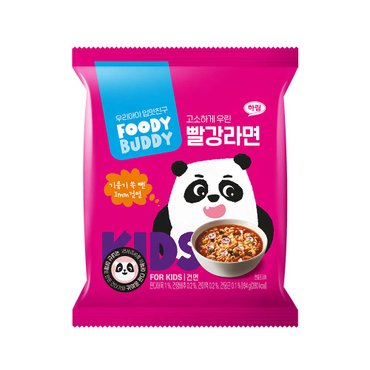 푸디버디 빨강라면 1매 (84g X 1개입)