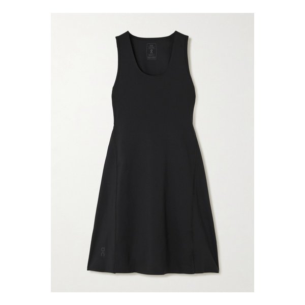 러닝 스튜디오 컷아웃 패널 스트레치 저지 미니 드레스 블랙 46376663162951808