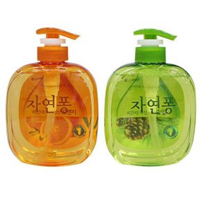 설거지 세척제 자연퐁 기름때 식기 세척 세제 490ml