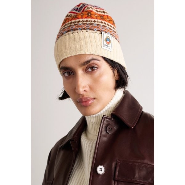 자카드 니트 울 비니 46376663162910727