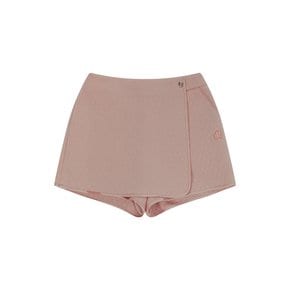 JERSEY QUILTED CULOTTE PANTS - PINK