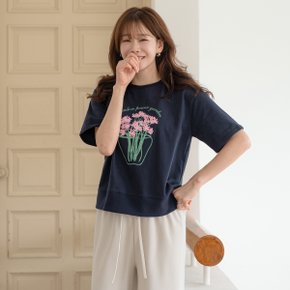 런펠 프린팅 반팔 티셔츠