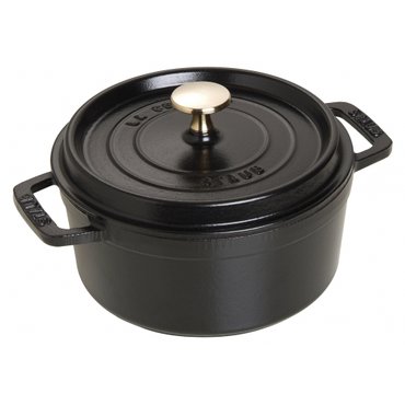  staub 18cm] IH La Cocotte Round 40509-485 스토우브 [피코 코콧 라운드 블랙 양손 주물 법랑