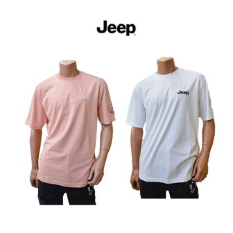 Jeep [여주점] 남여공용 지프 등판 산프린트 반팔티  JQ8TSU105