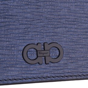 [FERRAGAMO] 간치니 카드 케이스 66 A387 NAVY