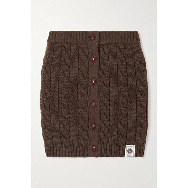 케이블 니트 울 미니 스커트 46376663162911784