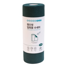 핸즈핏 일회용 수세미 다크그린 60매