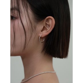[단독] silver hoop earring