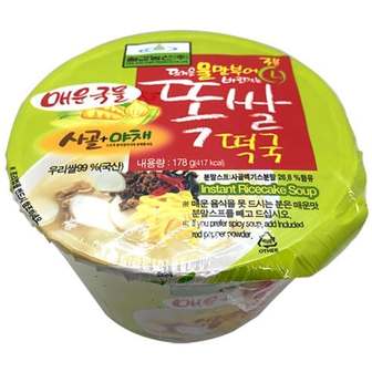  [칠갑농산]똑쌀떡국 매운국물 178g x 4개 즉석식품