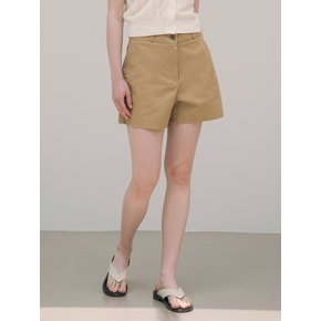 SIPT7067 chino short pants_Camel Beige