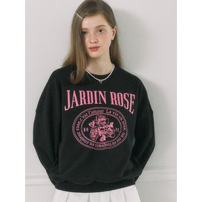 Jardin Rose Sweatshirt - Black