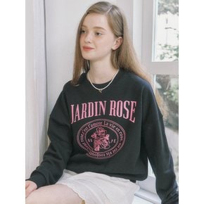 Jardin Rose Sweatshirt - Black