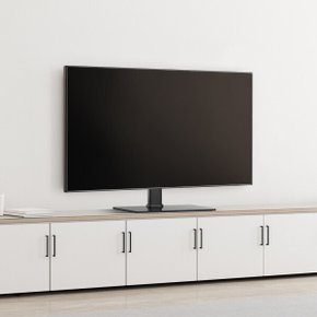 좌우 회전 높이조절 티비거치대 TS-001s 블랙 tv스탠드거치대 탁상용 브라켓 거실장 받침대