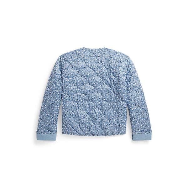 폴로 키즈 여아 7-16세 플로럴 퀼트 재킷(CWPOOTWG6020178400)