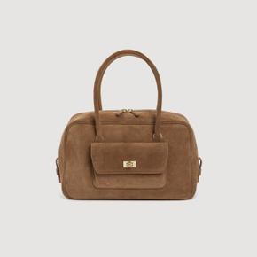 EZMEH 스웨이드 백 Taupe SFASA01682