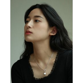 silver toggle necklace